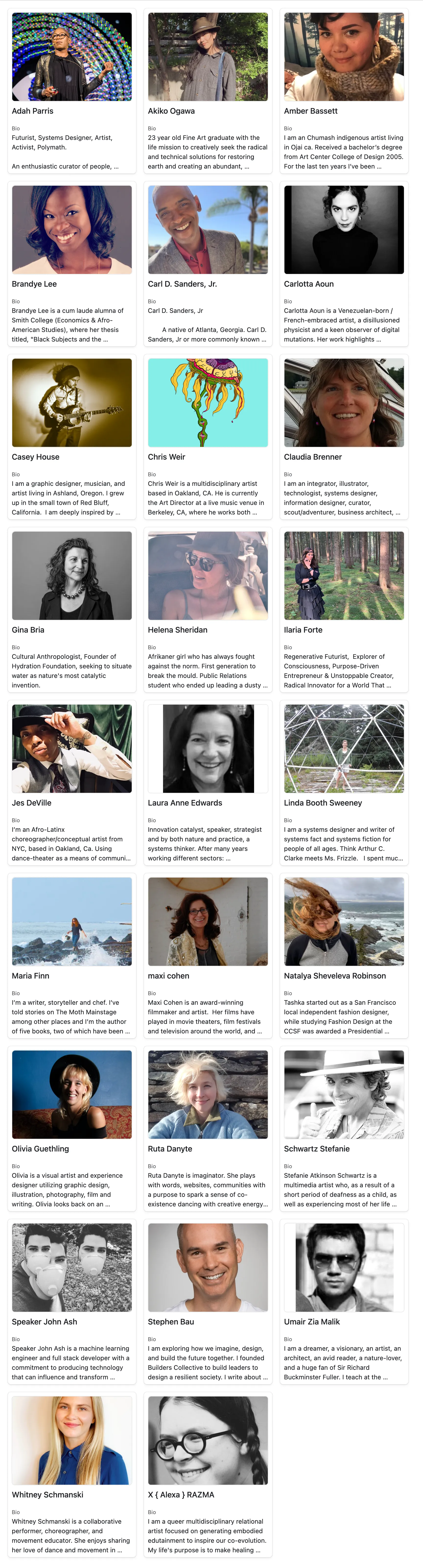 Living Systems Collaboratory participants